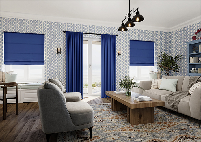 Ascot, Blue - Made to Measure Curtains - Image 7